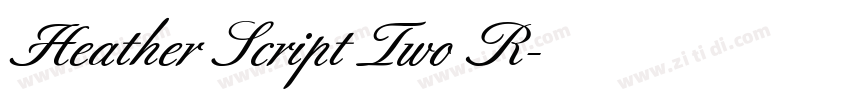 Heather Script Two R字体转换